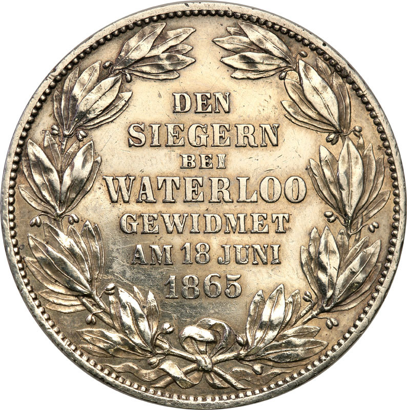Niemcy. Johann V (1851-1866). Talar okolicznościowy 1865 B, Hanower